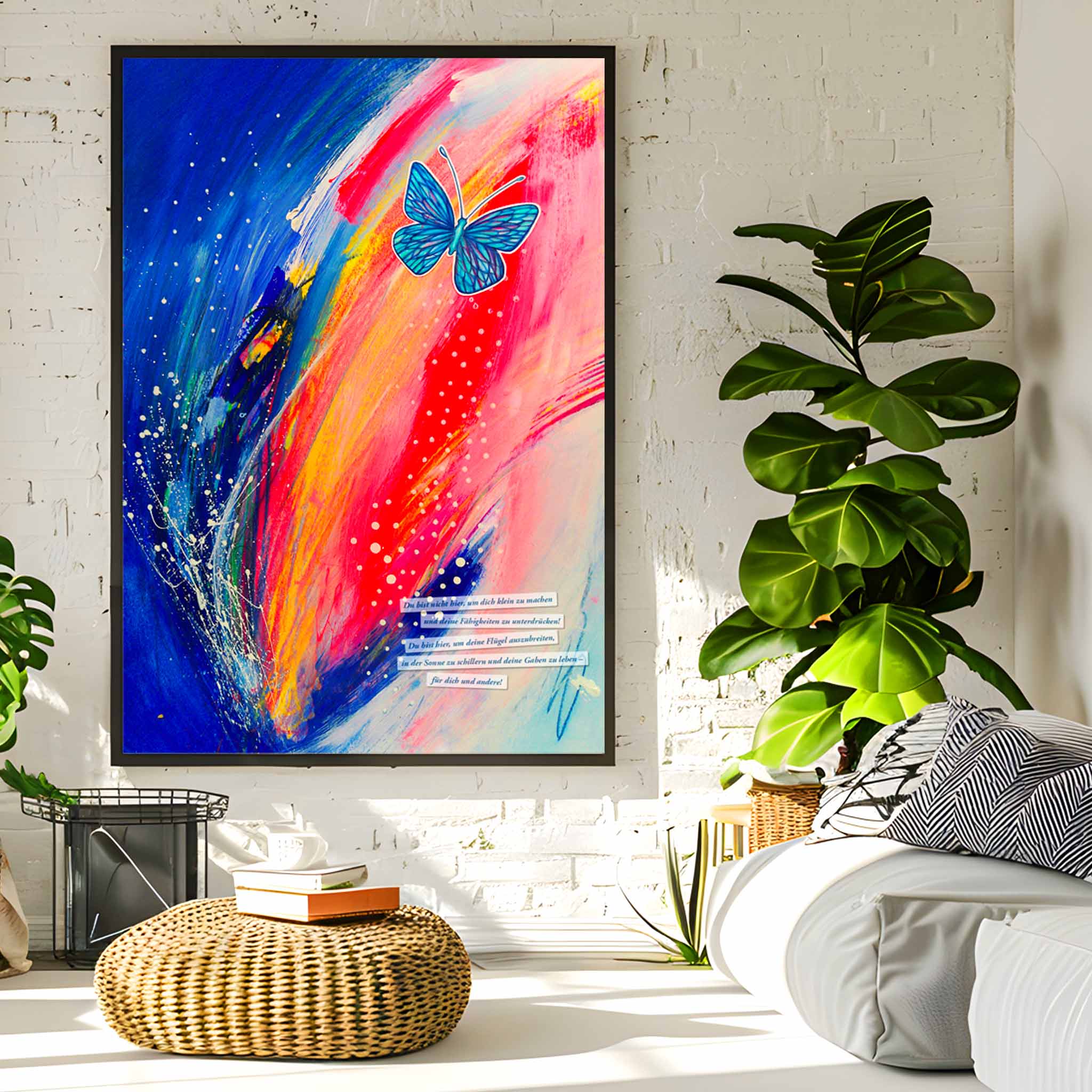 Artwork "Du bist hier, um in der Sonne zu schillern"