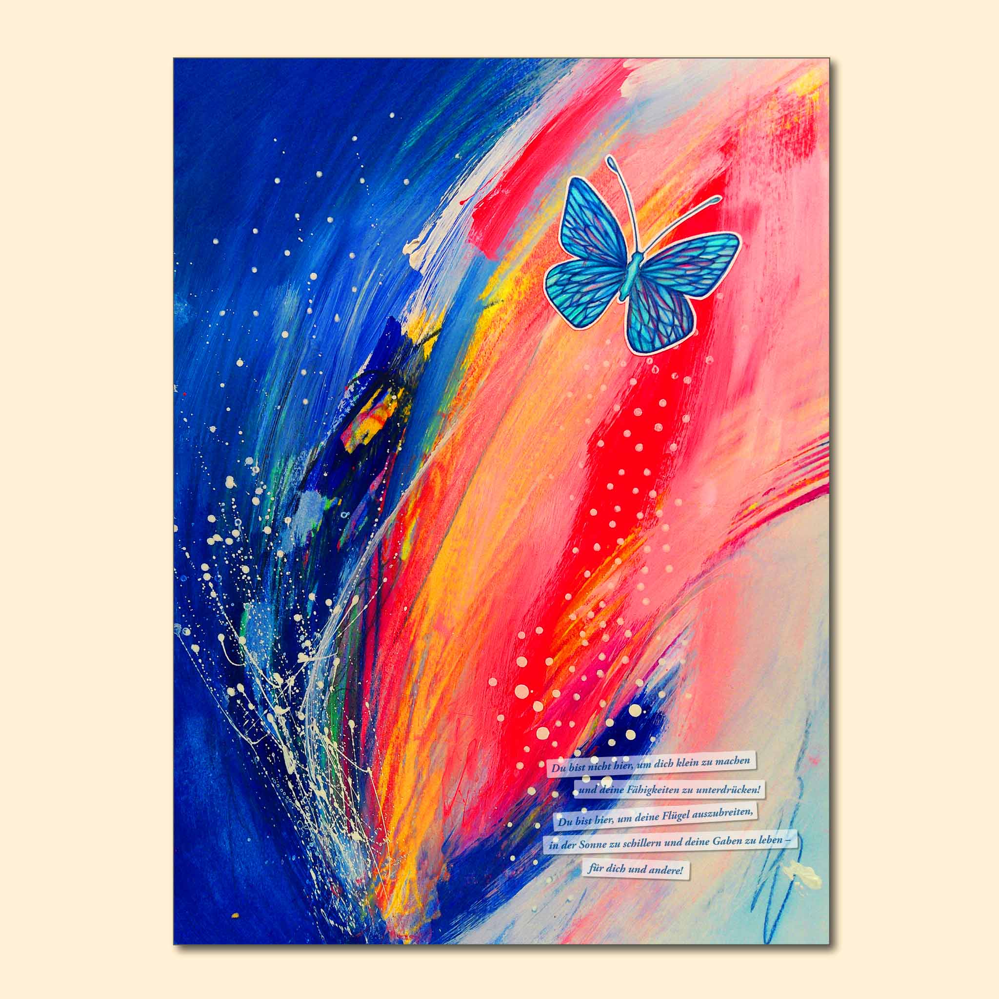 Artwork "Du bist hier, um in der Sonne zu schillern"