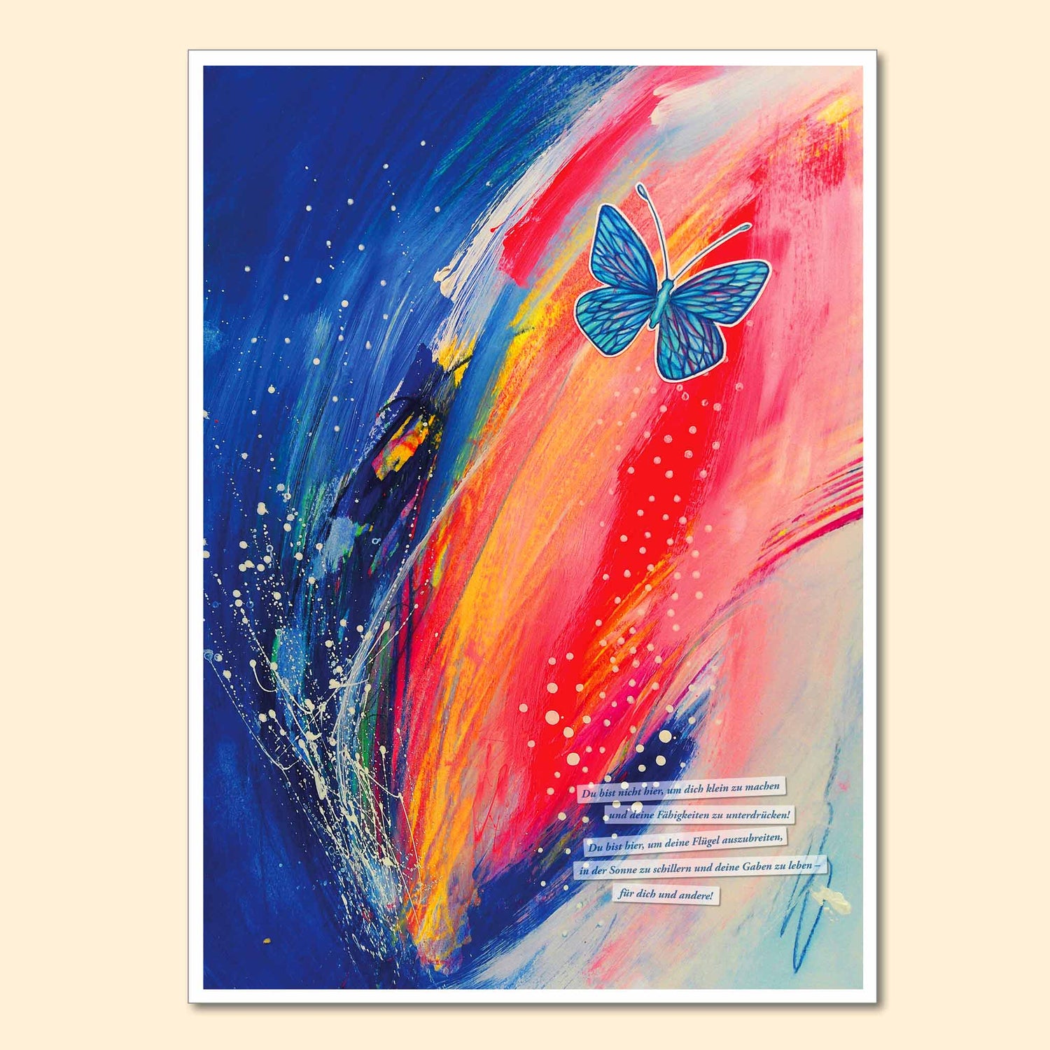 Fine Art Print "Du bist hier, um in der Sonne zu schillern"