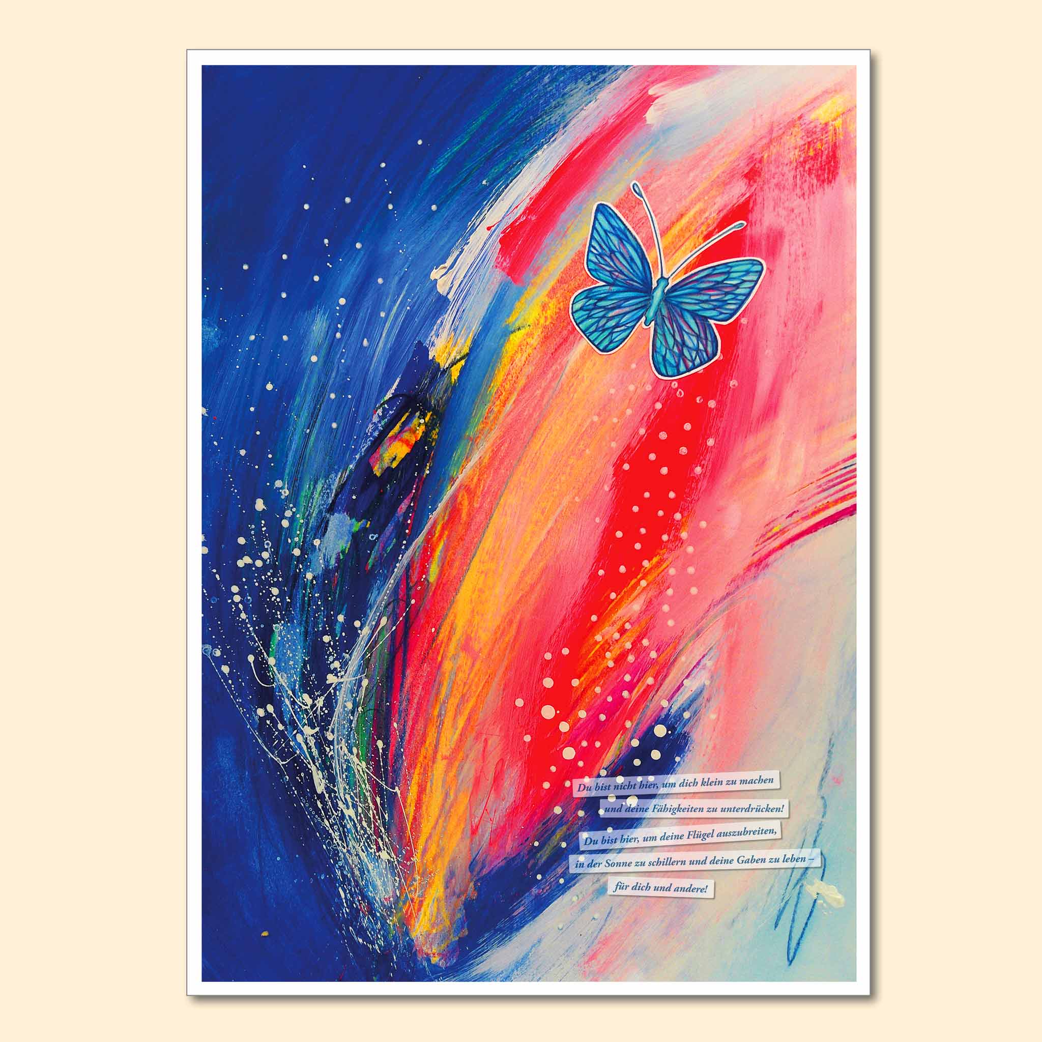 Fine Art Print "Du bist hier, um in der Sonne zu schillern"